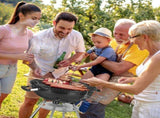 28-Inch Portable Charcoal Grill with Wheels and Storage Holder, Porcelain-Enameled Lid and Ash 40059147