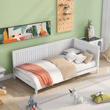 Twin Size Wood Daybed/Sofa Bed, White WF297689AAK