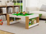 Kids 2 in 1 Play Table with 7 Storage Compartments,Compatible with LEGO Building Block,Modern W282P182331