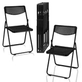 ZNTS 6 Pack Plastic Folding Chairs, Lightweight Stackable Commercial Chairs, Portable Event Seats Indoor 18728848