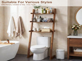 Solid Wood Over The Toilet Storage Shelf,3-Tier Freestanding Wood Bathroom Above Toilet Organizer W3204P577550