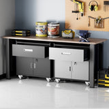 Metal garage cabinets, rolling tool cart boxes with wheels 24637439