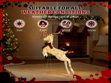 5FT Lighted Jumping Reindeer Christmas Decorations, Pre-lit Holiday Decor with 100 Warm White LED 41630583