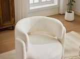 Modern Accent Chair, Contemporary Boucle Fabric Accent Armchair Comfy Upholstered Leisure Single 88763888