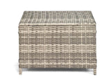Outdoor PE Wicker Side Table with Storage, Patio Rattan End Table Square 36043080