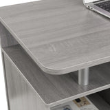 ZNTS Complete Computer Workstation Desk With Storage, Grey 62969010