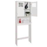 ZNTS FCH Double Doors Bathroom Cabinet White 03305955