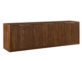 67-inch modern wavy sideboard, curved contour design storage cabinet, 6-door cabinet with storage W1162P485247