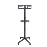 Mobile TV Stand on Wheels, Height Adjustable Tilt Rolling TV Stand with Media Shelf for 23-60 inch 45696785