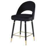 Black Open Back Counter Height Stools B062P145678