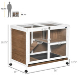 ZNTS Pet cage /Wood Rabbit Hutch （Prohibited by WalMart） 71776001