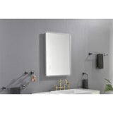 32x24 Inch LED Backlit Bathroom Mirror with Metal Frame, Wall Mounted Vanity Mirror with Smart Touch 93611282