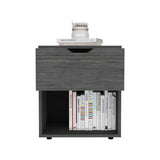 Aberdeeen 19.7-Inch High Nightstand End Table with Open Shelf B070P173172