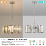 Modern Crystal Chandelier for Living-Room Round Cristal Lamp Luxury Home Decor Light Fixture W1340P189405