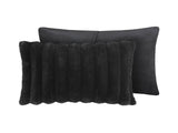Ultrasoft Faux Fur Ribbed Comforter Set Full/Queen B035P294134