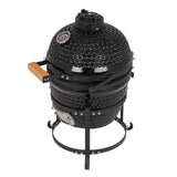 ZNTS 13in Round Ceramic Charcoal Grill Black 06062545