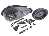 Saginaw Power Steering Pump Bracket Kit & 2 Groove Keyway Pulley Fit for Small Block Chevy 265 283 21425676