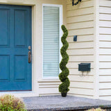 Outdoor uv resistant plastic boxwood topiary bonsai artificial spiral tree plant 180cm 2pcs/set W2945P279013