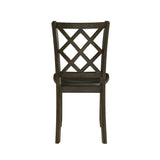 Classic Transitional 5pc Dining Set Dining Table and Four Side Chairs Set Charcoal Finish B011P144223