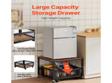 Compact Refrigerator Stand with Storage, Supporting 198 lbs, Portable Fridge Table with 46121334