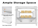 30" Bathroom Vanity without Sink, Base Only, Multi-functional Bathroom Cabinet with Doors and WF306250AAK