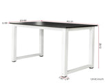 110cm Decent High Strength Wooden Computer Desk Black 47162360
