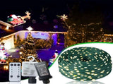 Christmas Rope Lights,1000LED/328Ft Outdoor Decorative String Strobe with 8 Modes/Remote/IP67 82640114
