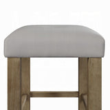 Grey and Oak Counter Height Stools B062P181306