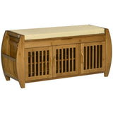Shoe Bench with Storage Cabinets 34204150