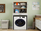 Over the Washer, Dryer and Robot Vacuum Storage Cabinet suitable for Compact Washing Machines, W1120P327070