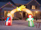 7.6FT Nativity Christmas Inflatable Arch with 7 LED Lights, Jesus Christmas Inflatable Arch 70900234