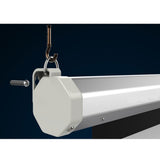 92" 169 80" x 45" Viewing Area Motorized Projector Screen with Remote Control Matte White 38942833