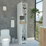 Charlotte Linen Cabinet, 2 Single Door Cabinet, Division, One Shelf B128P148897