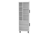 Storage Cabinet, 2 Doors, 9 Shelves, 4 Legs, White B097P350297