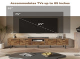 78" TV Stand for 85 75 65 Inch TV, TV Consoles for Living Room, Entertainment Center Wood TV Media 96486366