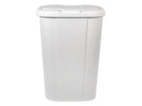 13.3-gal Touch Lid Trash Can, White with Decorative Texture 84845114