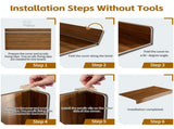 (24 INCH) 5 Pcs Wire Shelf Covers, Foamed PVC Wire Rack Covers for Removable Closet (Not Wood), 12478864