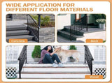 Matte Black Outdoor 3 Level Iron Handrail 85809583