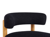 Modern 27.5" W Farmhouse Armless Chair Set of 2, Wooden Base Featuring Thatched Roof Rod Design, 22824602