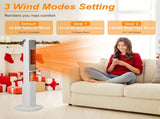 Fast Heating Oscillating Space Heater - 120&deg Wide Angle 30% Faster Warmth, 3D Flame, 5 Timer & 74413816