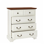 Modern White 5-Drawer Dresser for Bedroom - Ample Storage Wide Chest of Drawers, Sturdy & Safe W1785P238909
