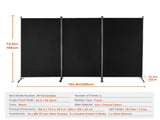 Tri-fold Privacy Barrier, Collapsible Seclusion Panel and Detachable Space Divider for Area 43445579