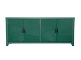 59"Green Accent Cabinet with 4 Doors, Mid Century Modern Pantry Wood Buffet Media W2295P294587