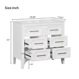 ZNTS 36'' Bathroom Vanity without Sink , Free Standing Single Vanity Set with Four Drawers, Solid Wood WF322107AAK