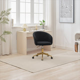 ZNTS Hengming Golden foot office chair, modern armchair, height adjustable, rotary cosmetic chair, for W212131653