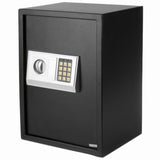 ZNTS E50EA Home Business Security Keypad Lock Electronic Digital Steel Safe Black Box & Silver Gray 64761523