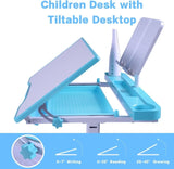 Desk for Kids Desk and Chair Set Kids Art Desk Drafting Table Desk Set with Adjustable Height, 60341653