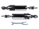 2Pcs Rear Suspension Shocks Adjustable Chrome Fits for Harley-Davidson Softail Fatboy 2000-2017 19516846