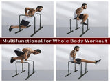 Power Tower Dip Station Pull Up Bar Stand Adjustable Height Heavy Duty Multi-Function Fitness 27811779