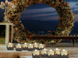 24 Pack Mercury Glass Votive Candle Holders, Gold Silver Speckled Tealight Candle Cups for Wedding, 58532417
